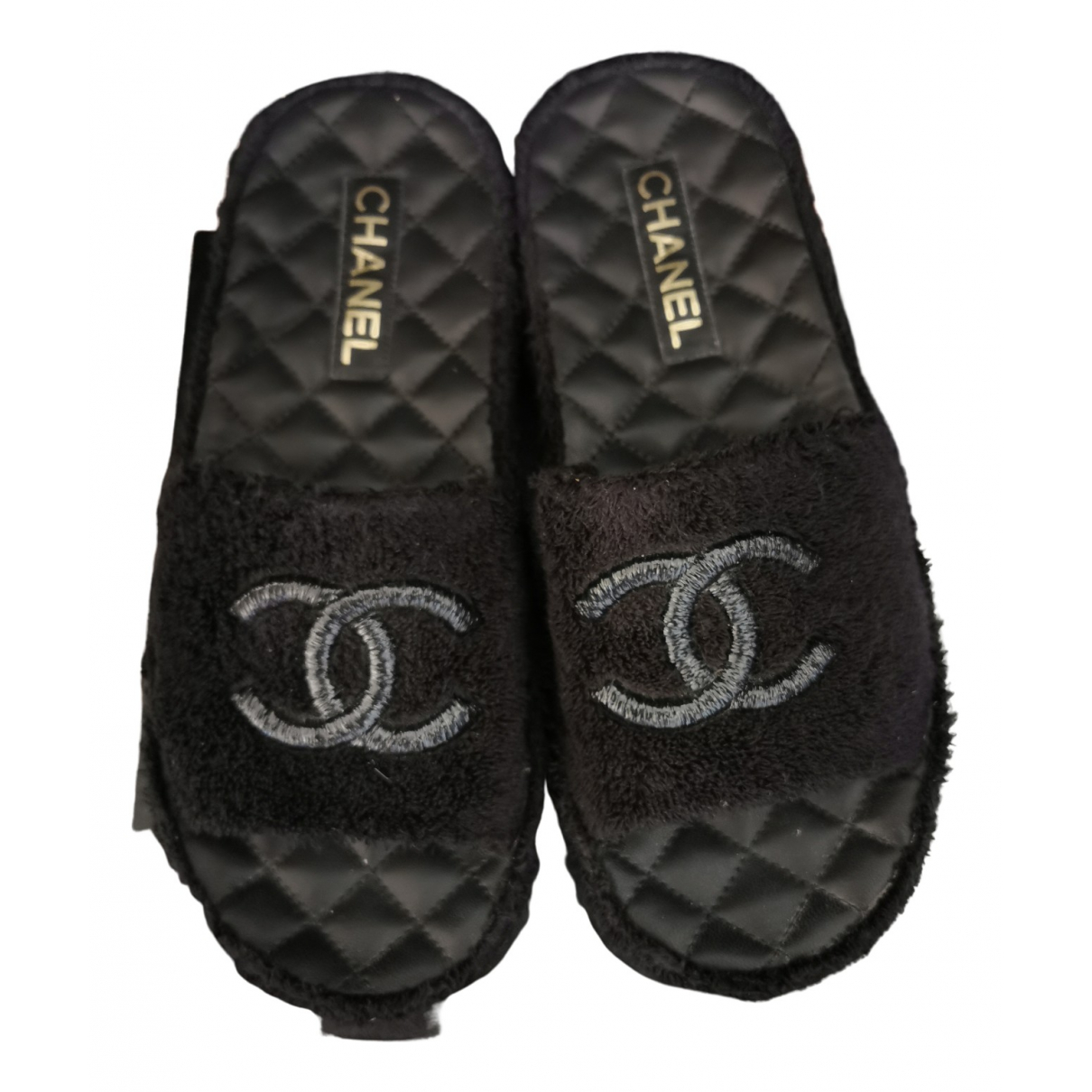 chanel slide sandals